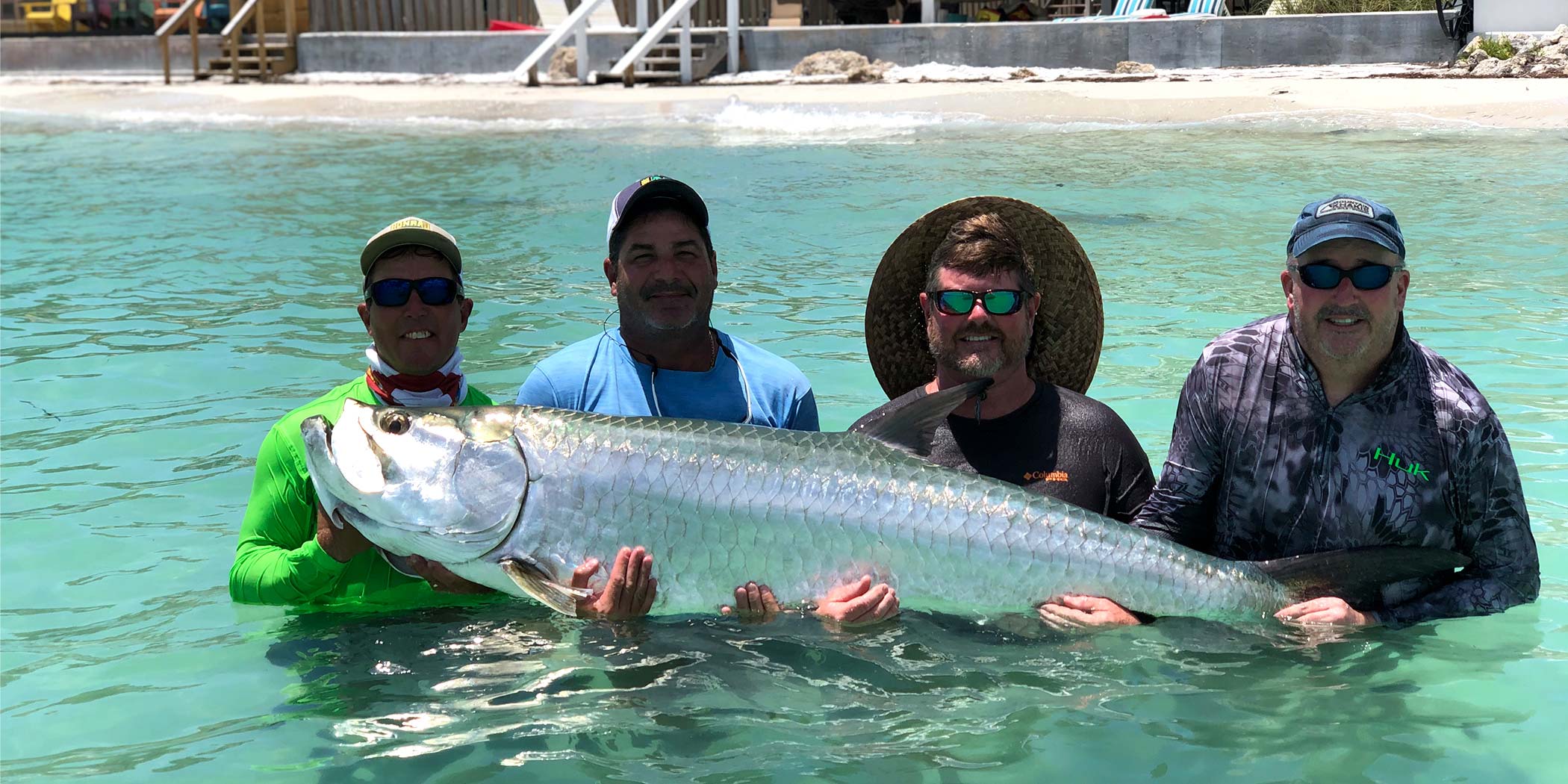 These guys had a great charter, capped off with landing this big tarpon.