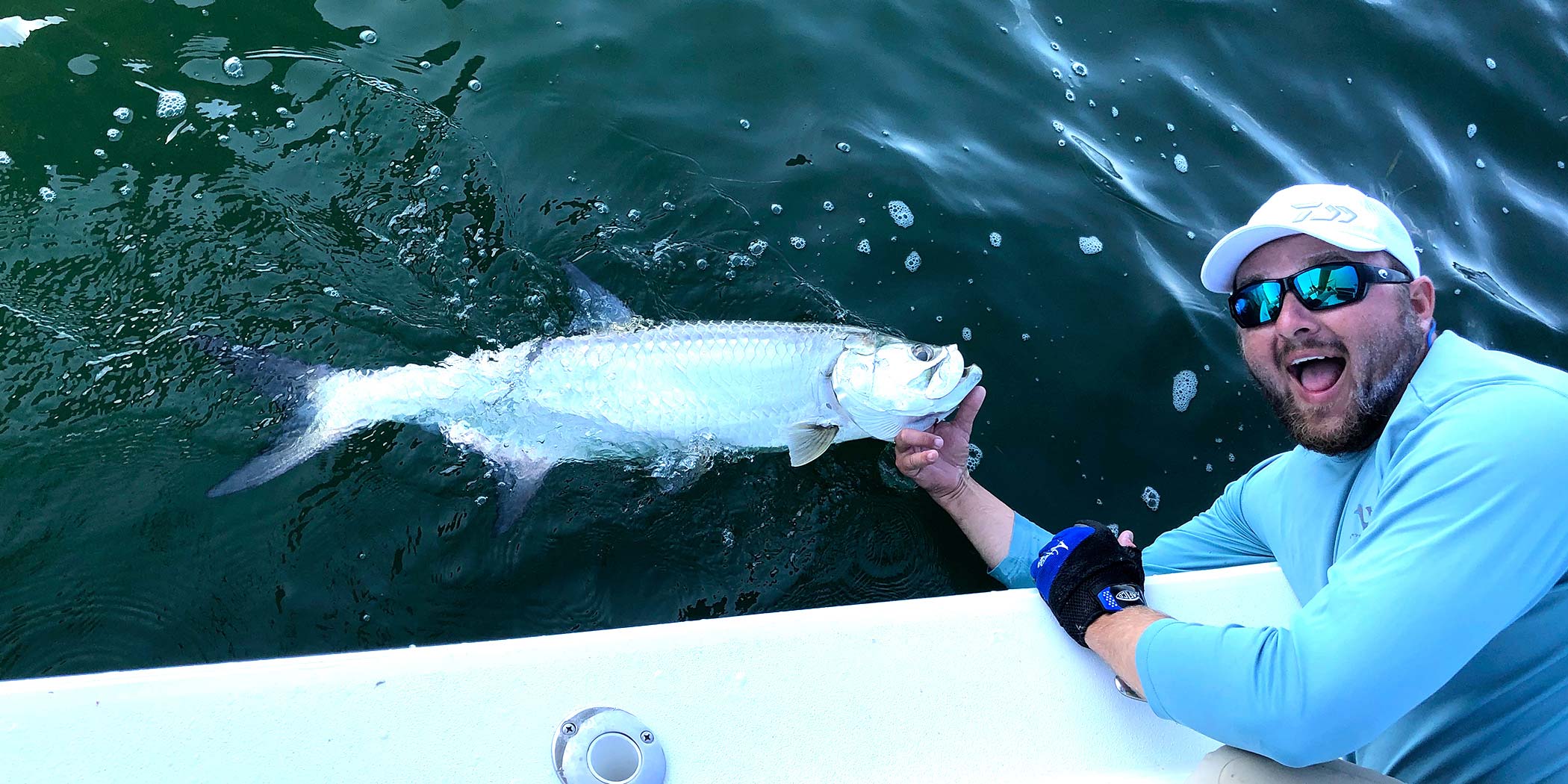 Captain Matt Luttmann with Tarpon InshoreAction Charters can help you land a tarpon during the exciting summer season, whether you are a Florida resident, or visiting the state.