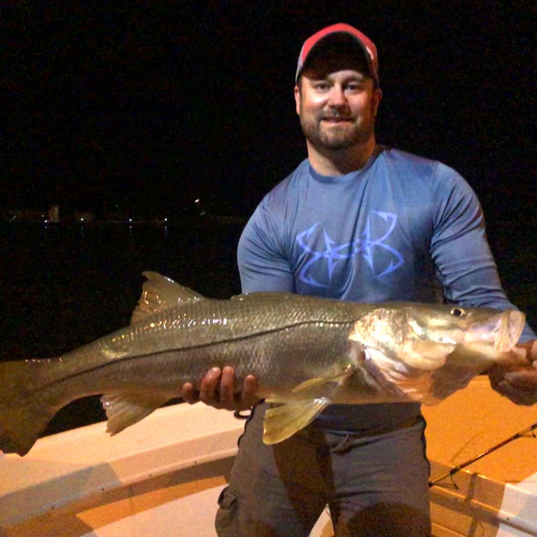 Capt Matt Luttmann knows some great spots for fishing snook at night around the St. Petersburg area.
